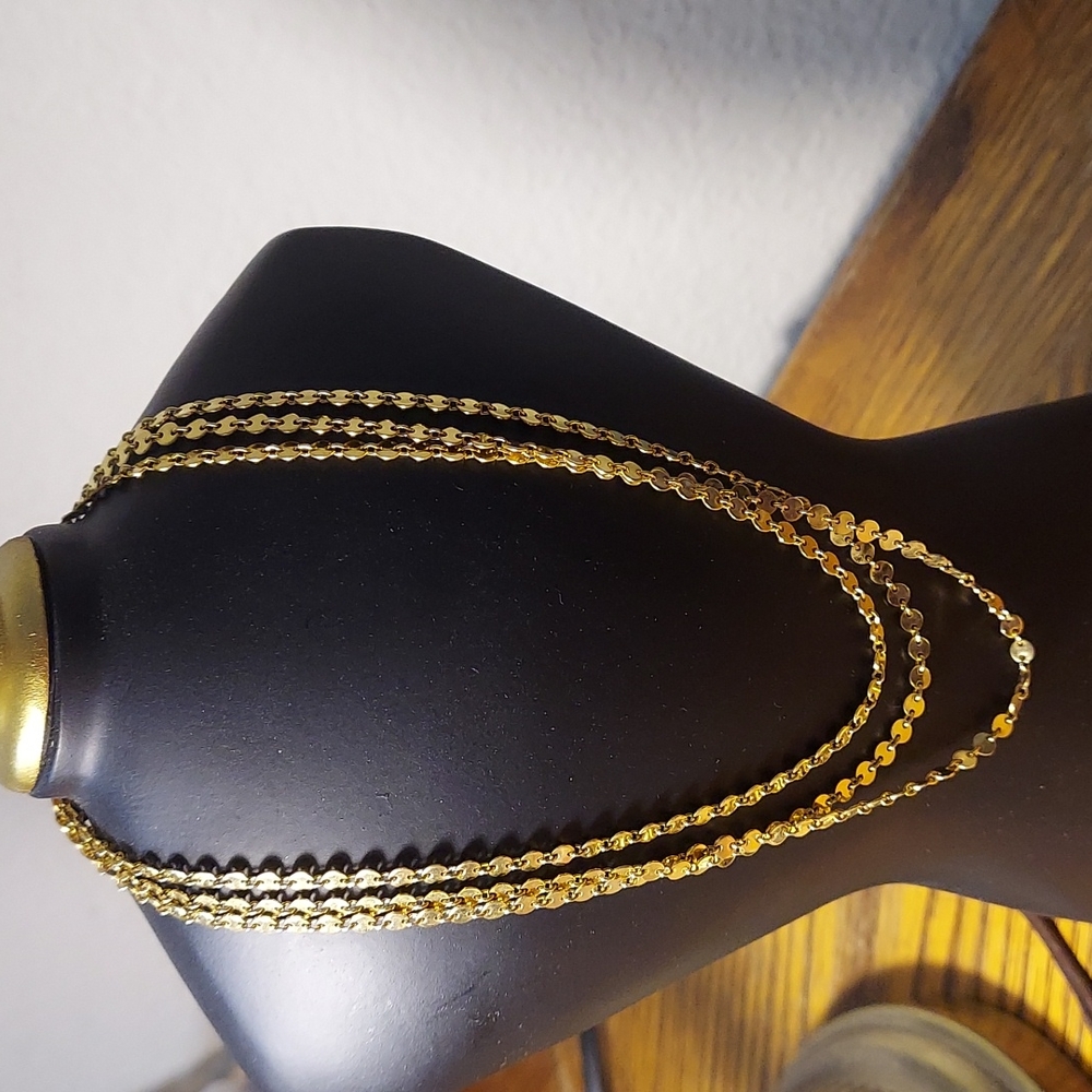 Vintage Three in One Disk Necklace